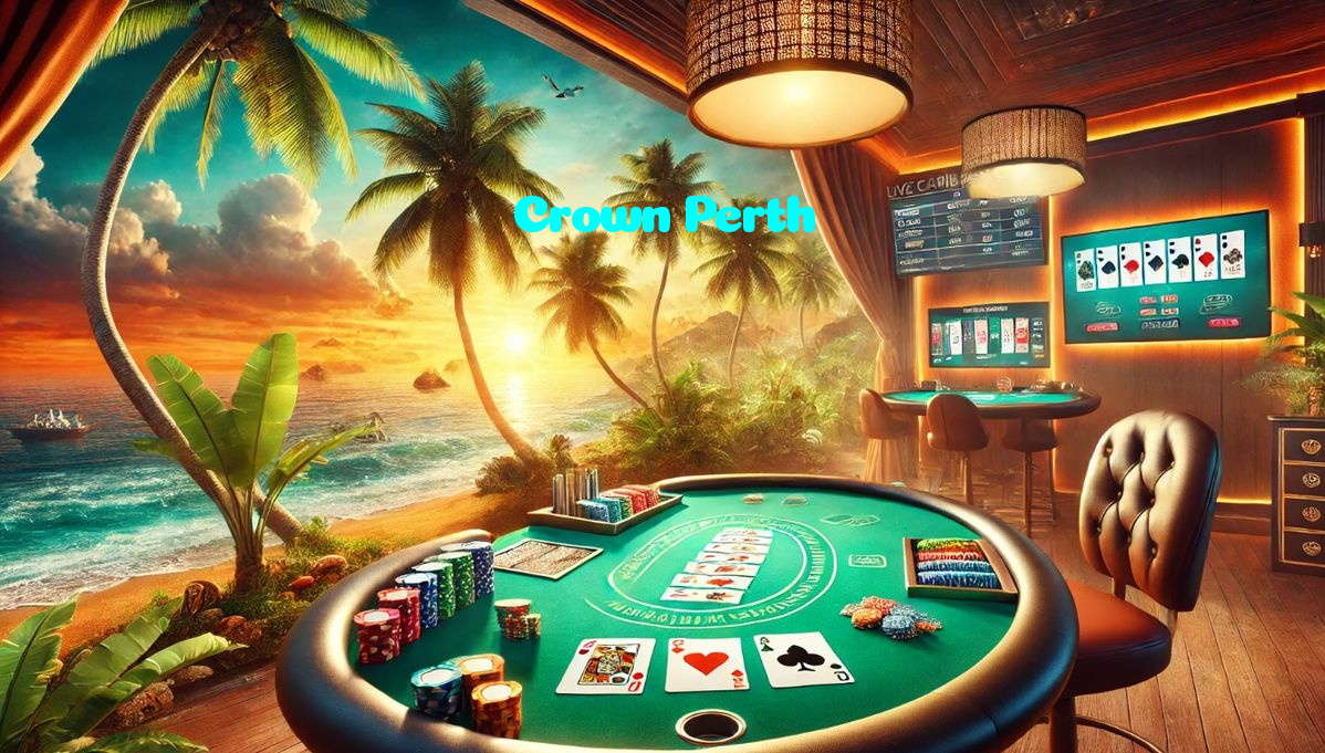 Crown Perth casino presented on mobile device in Pakistan with slots and live games